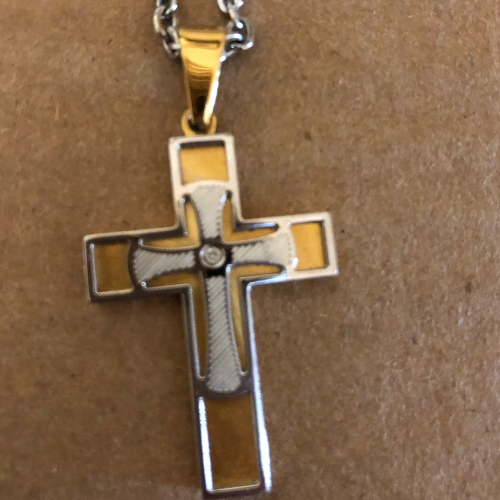 STAINLESS STEEL DOUBLE CROSS